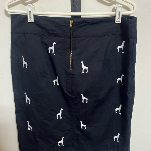 LeifNotes Giraffe Embroidered Skirt Sz 12 - Picture 5 of 9